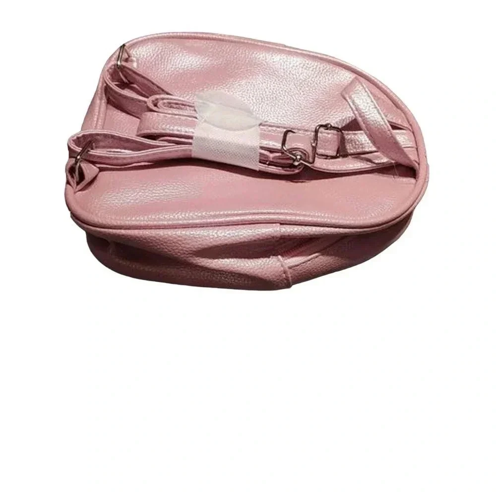 Pink Sparkle Mini BackPack, Kids Faux Leather Sensory Mini Girls Backpack